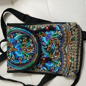 NWOT. Embroidered backpack